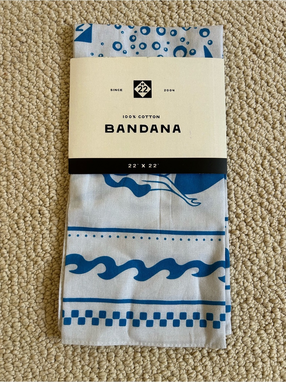 M22 Mermaid Bandana, 100% Cotton, Brand New!